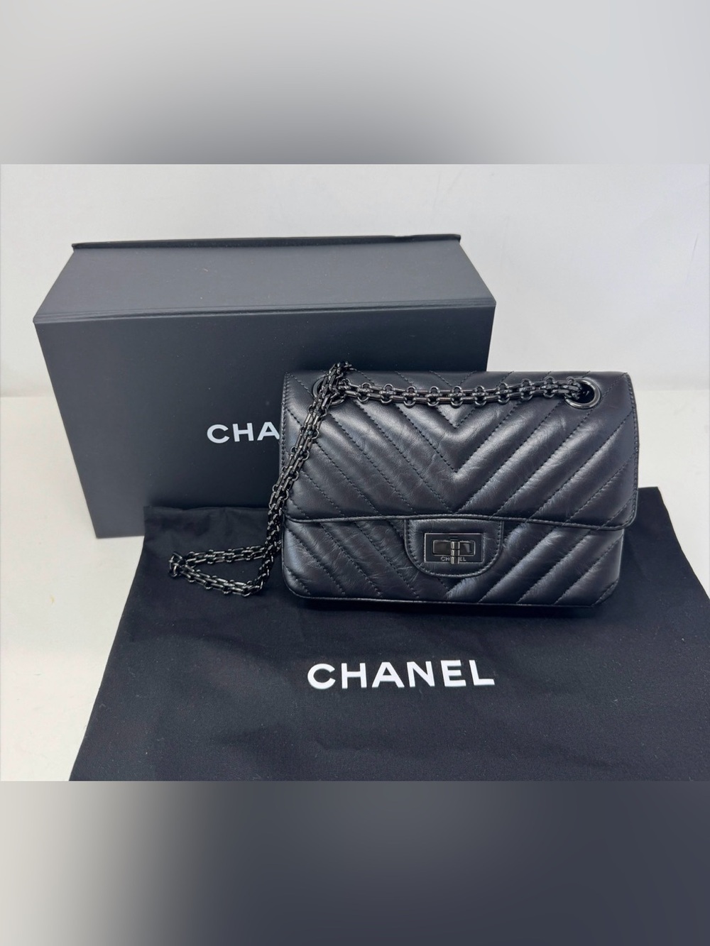 Chanel So Black Reissue Flap Bag